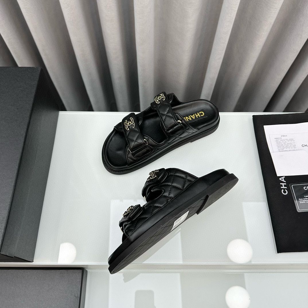 Hermes Original Leather Slipper Shoes HM30212 Black Hermes Original Leather Slipper Shoes HM30212 Black