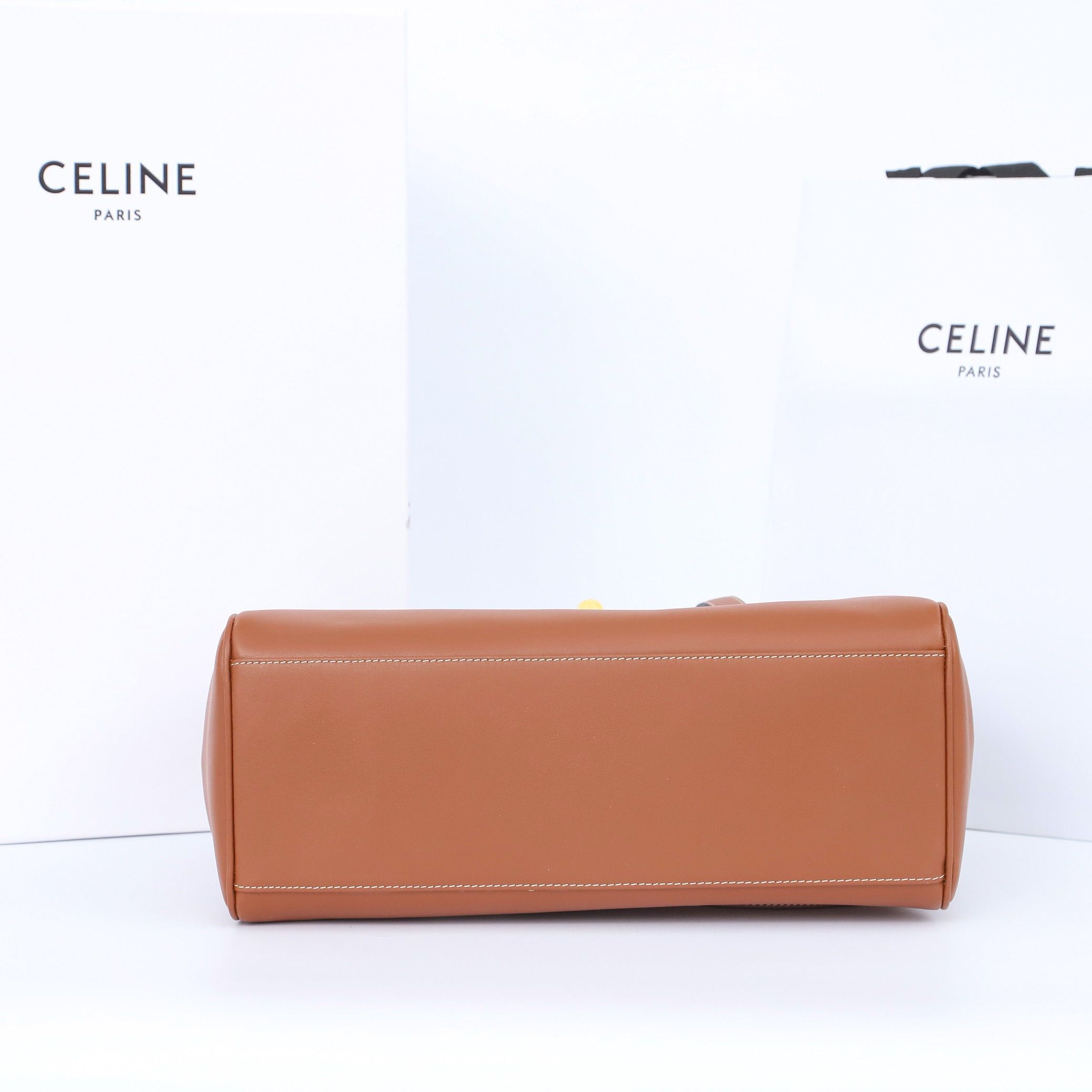 Celine Medium SOFT 16 BAG IN SUPPLE GRAINED CALFSKIN 195543 Brown Celine Medium SOFT 16 BAG IN SUPPLE GRAINED CALFSKIN 195543 Brown