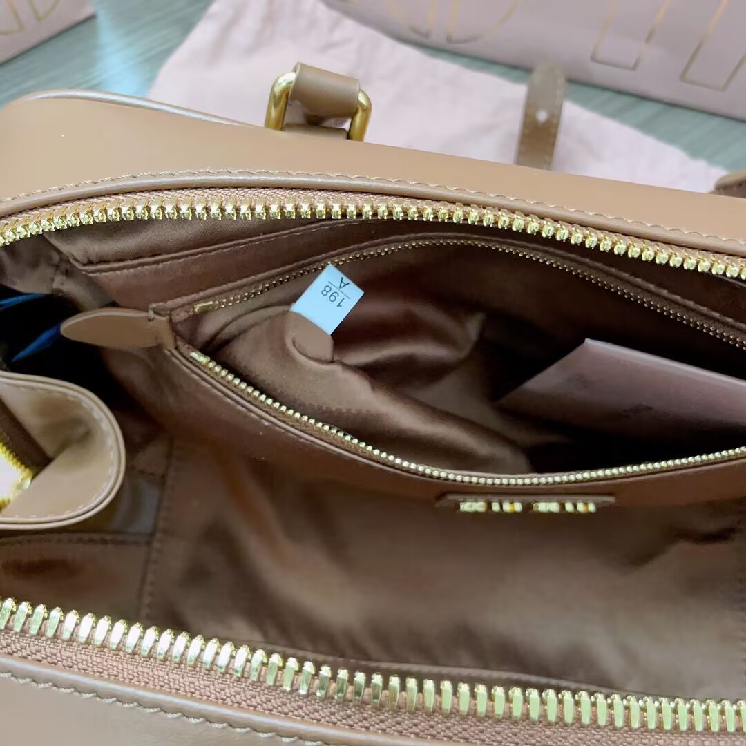 MIU MIU Original Leather Top Handle Bag 5BB148 Brown MIU MIU Original Leather Top Handle Bag 5BB148 Brown