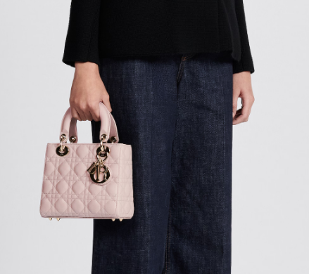 Small Lady Dior My ABCDior Bag Powder Pink Cannage Lambskin M0538ONG Small Lady Dior My ABCDior Bag Powder Pink Cannage Lambskin M0538ONG