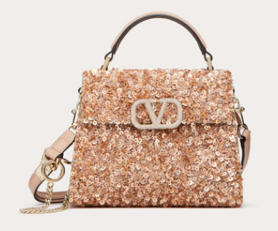 VALENTINO Vsling mini imitation crystal bag 0064 pink VALENTINO Vsling mini imitation crystal bag 0064 pink