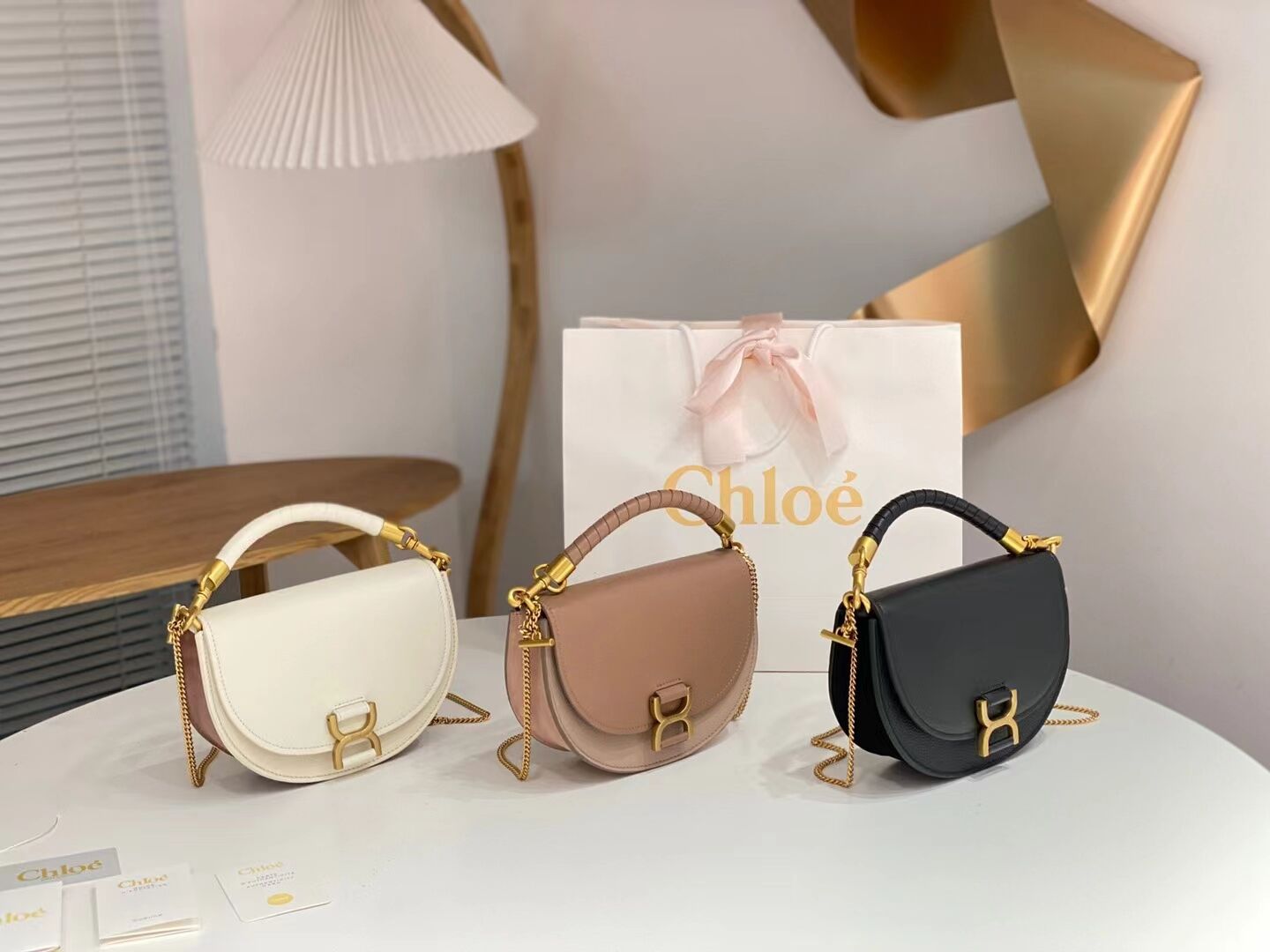 CHLOE Small leather shoulder bag CL225156 black CHLOE Small leather shoulder bag CL225156 black