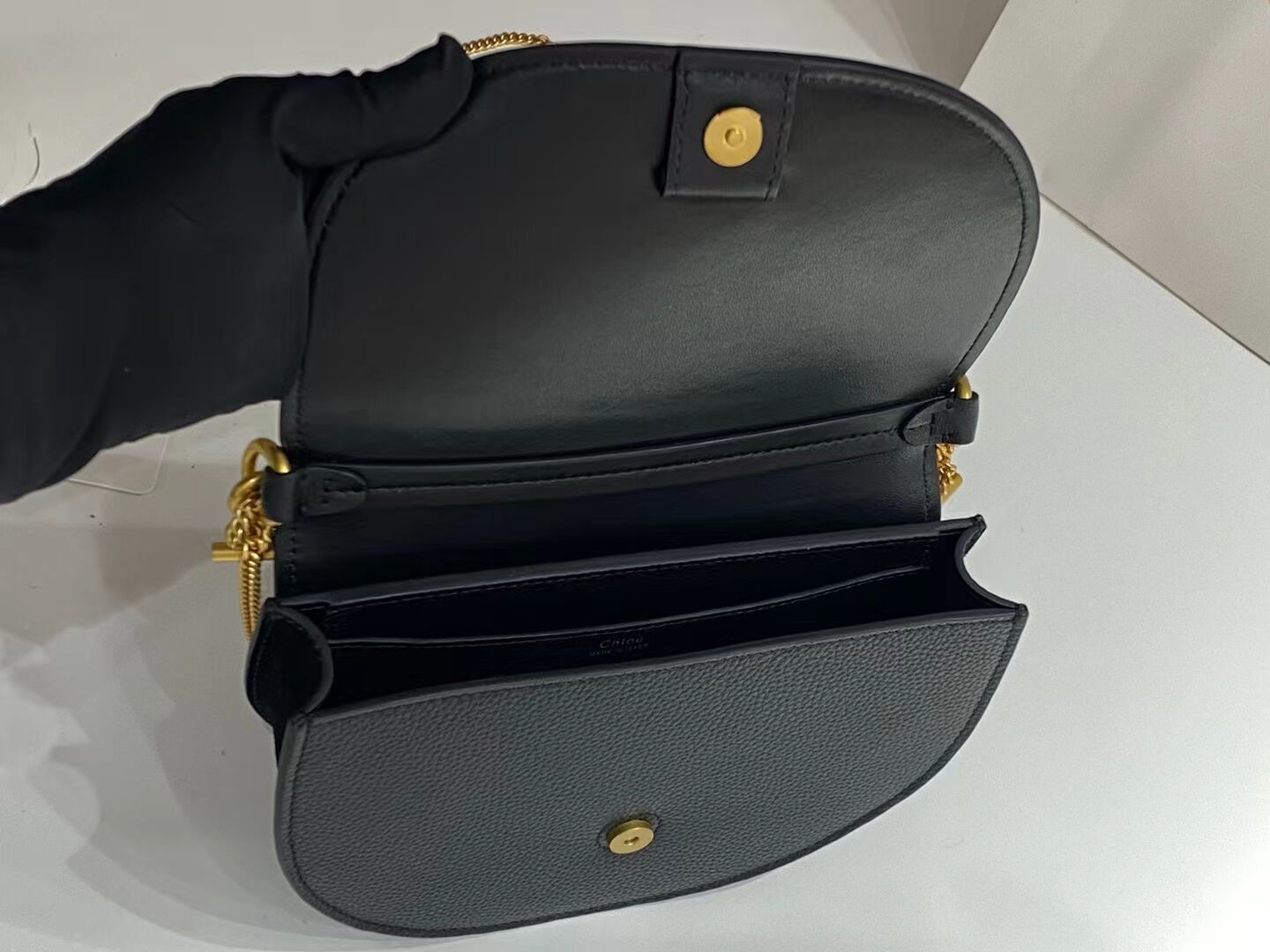 CHLOE Small leather shoulder bag CL225156 black CHLOE Small leather shoulder bag CL225156 black