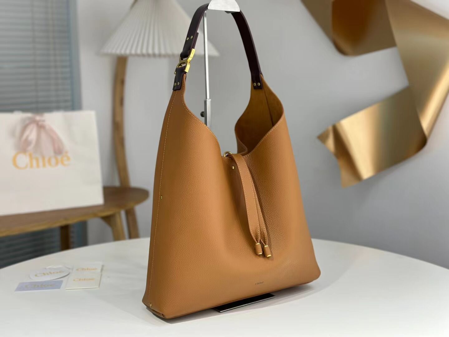 CHLOE leather shoulder bag CL224765 Caramel CHLOE leather shoulder bag CL224765 Caramel