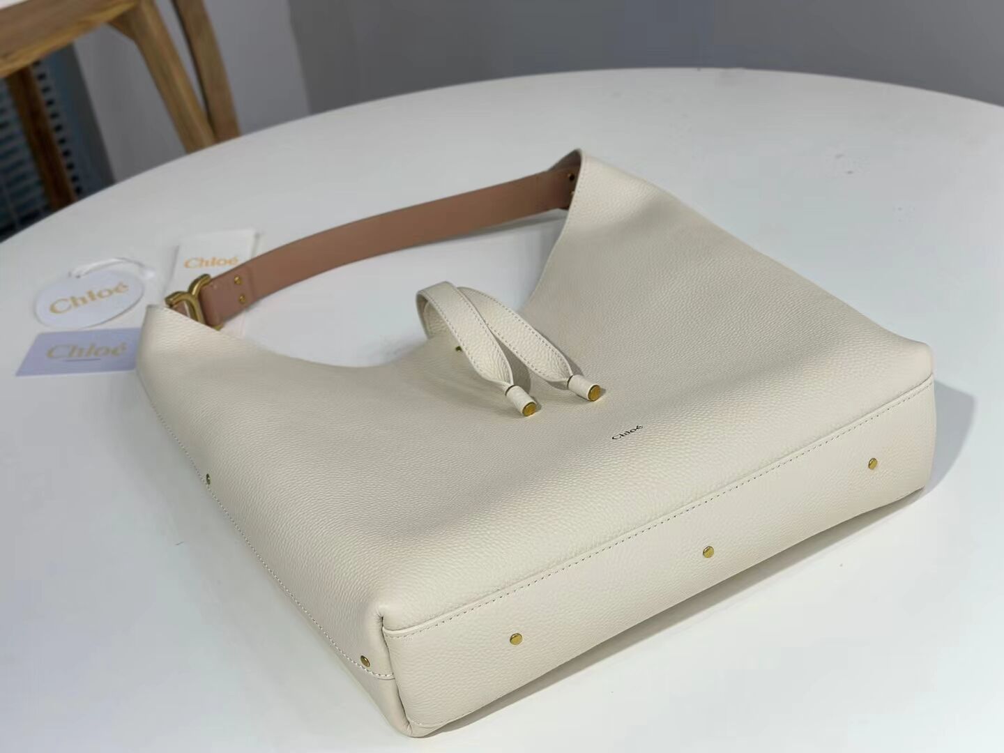 CHLOE leather shoulder bag CL224765 white CHLOE leather shoulder bag CL224765 white