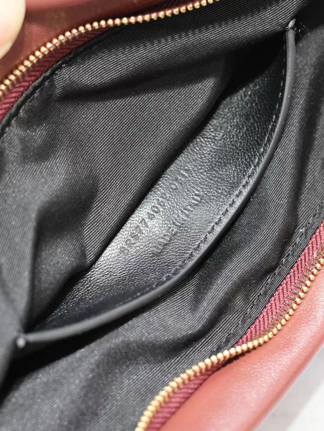 SAINT LAURENT CALYPSO LONG POUCH IN LAMBSKIN 774062 ROUGE MERLOT SAINT LAURENT CALYPSO LONG POUCH IN LAMBSKIN 774062 ROUGE MERLOT