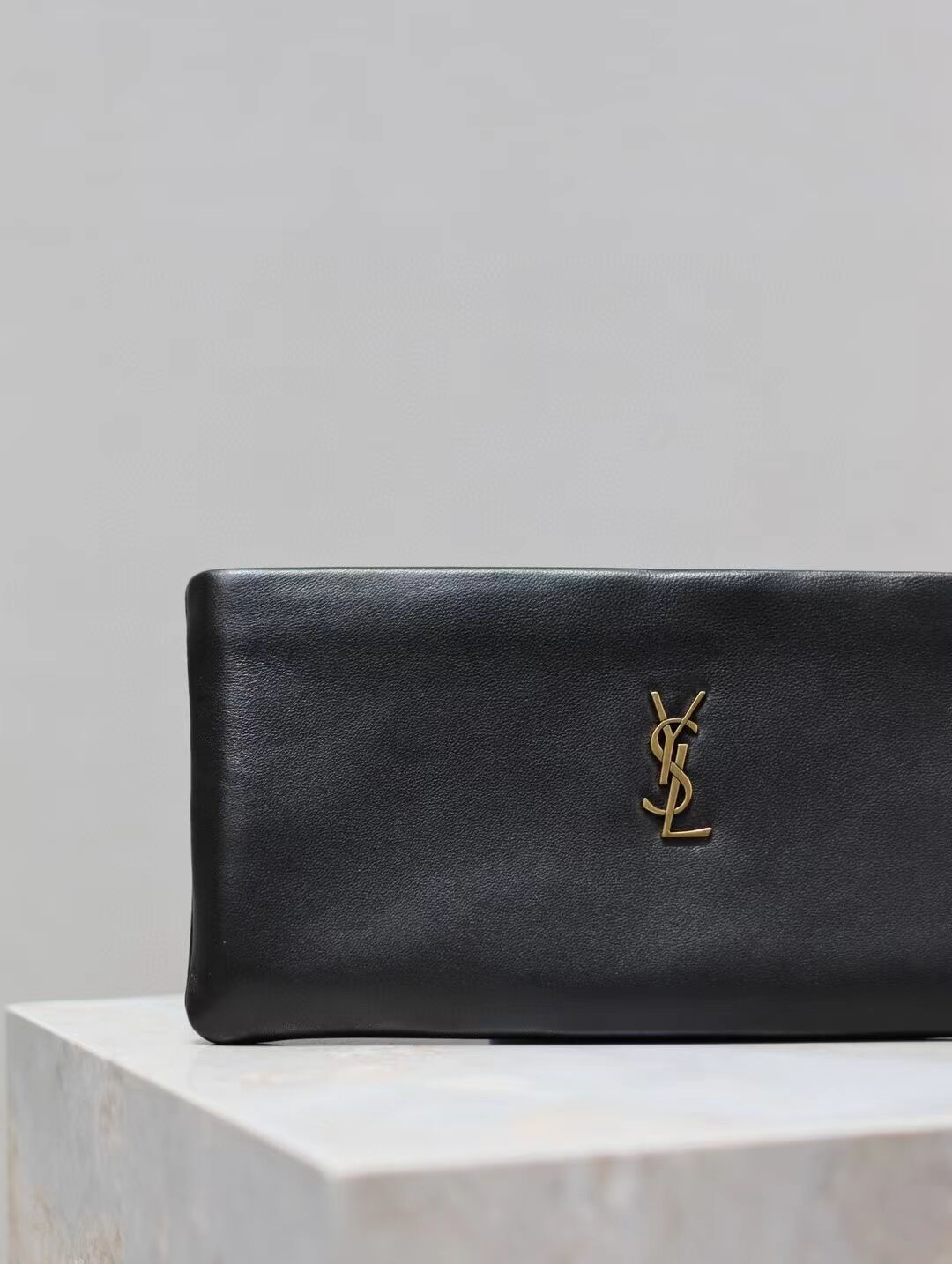 SAINT LAURENT CALYPSO LONG POUCH IN LAMBSKIN 774062 black SAINT LAURENT CALYPSO LONG POUCH IN LAMBSKIN 774062 black