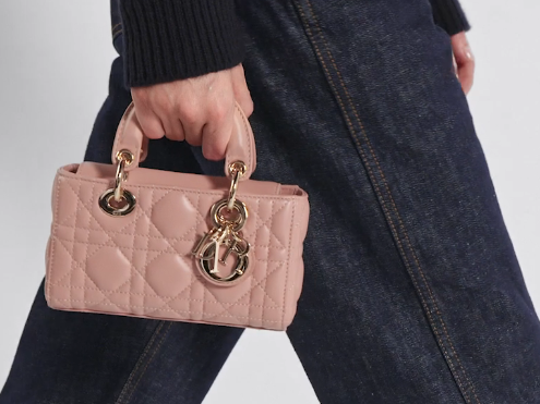 Lady D-Joy Micro Bag Rose des Vents Cannage Lambskin S0910O Lady D-Joy Micro Bag Rose des Vents Cannage Lambskin S0910O