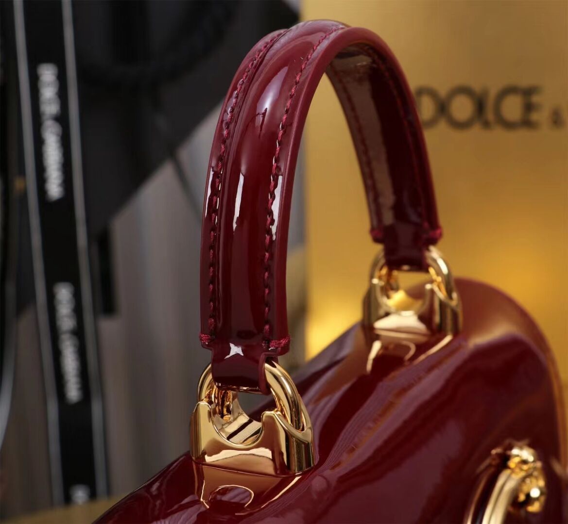 Dolce & Gabbana Patent leather Shoulder Bag G6504 red Dolce & Gabbana Patent leather Shoulder Bag G6504 red