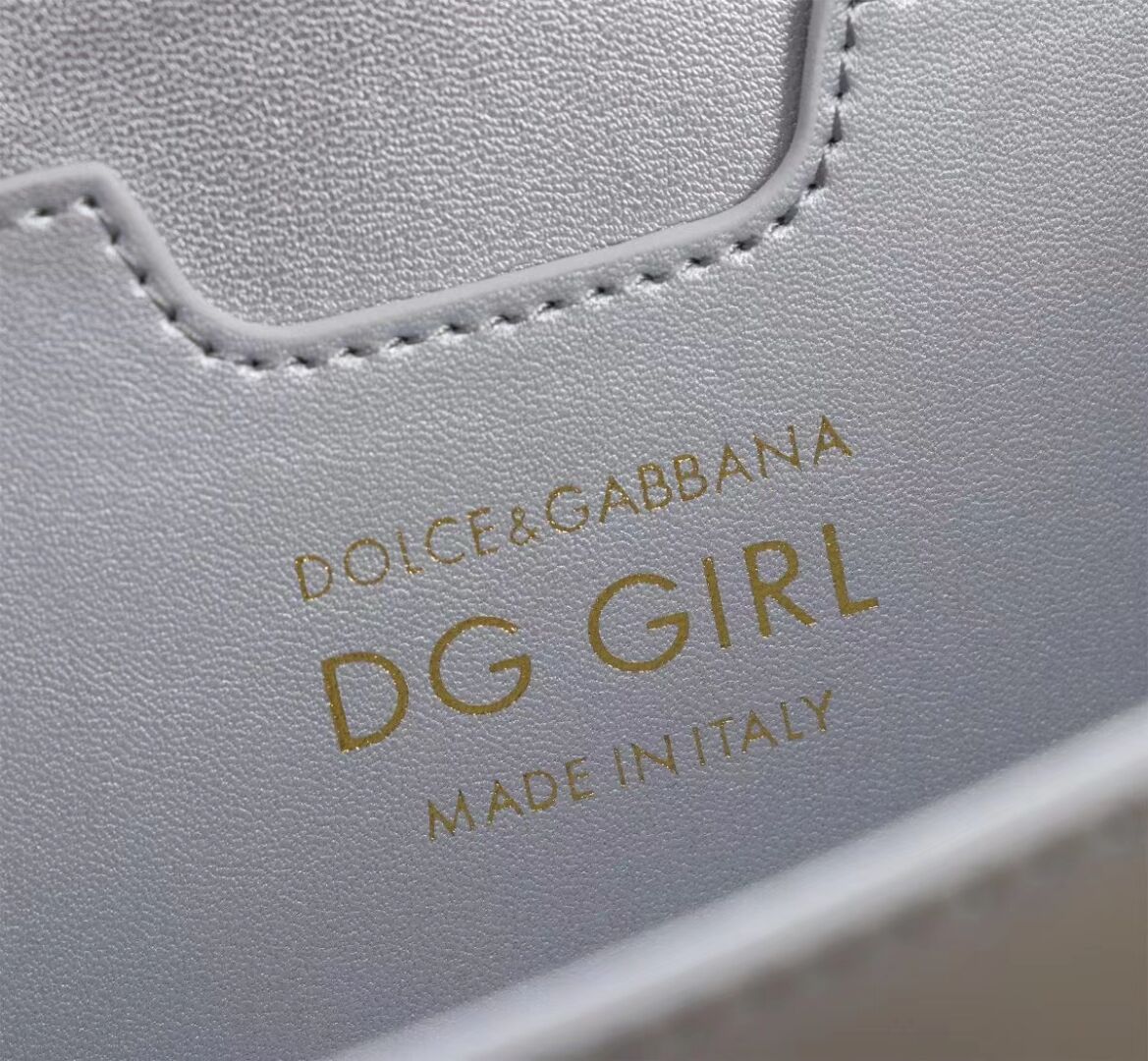Dolce & Gabbana leather Shoulder Bag G6504 silver Dolce & Gabbana leather Shoulder Bag G6504 silver
