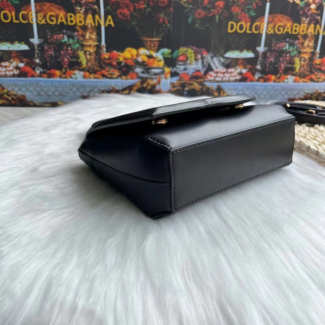 Dolce & Gabbana leather bag G6002 black Dolce & Gabbana leather bag G6002 black