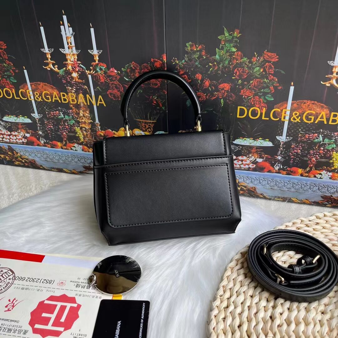 Dolce & Gabbana leather bag G6002 black Dolce & Gabbana leather bag G6002 black