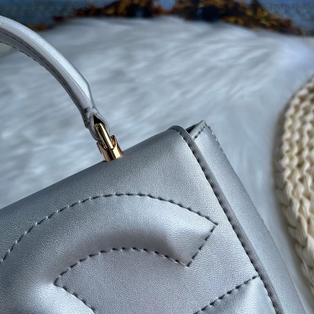 Dolce & Gabbana leather bag G6002 silver Dolce & Gabbana leather bag G6002 silver