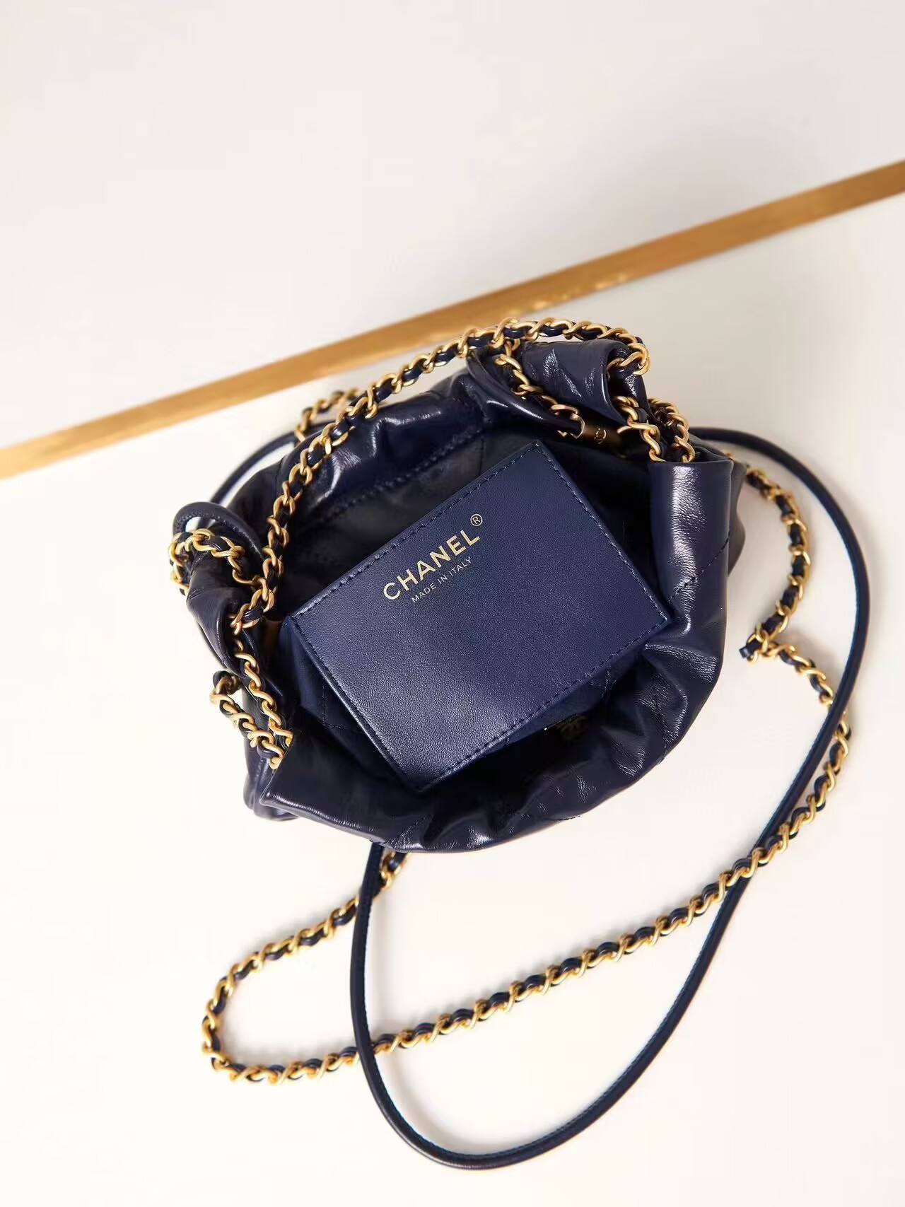 CHANEL 22 MINI HANDBAG AS3980 Navy CHANEL 22 MINI HANDBAG AS3980 Navy