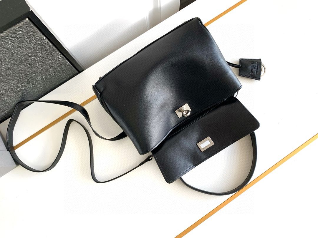 Balenciaga Rodeo Mini Handbag in black smooth calfskin 9027 aged-silver hardware Balenciaga Rodeo Mini Handbag in black smooth calfskin 9027 aged-silver hardware