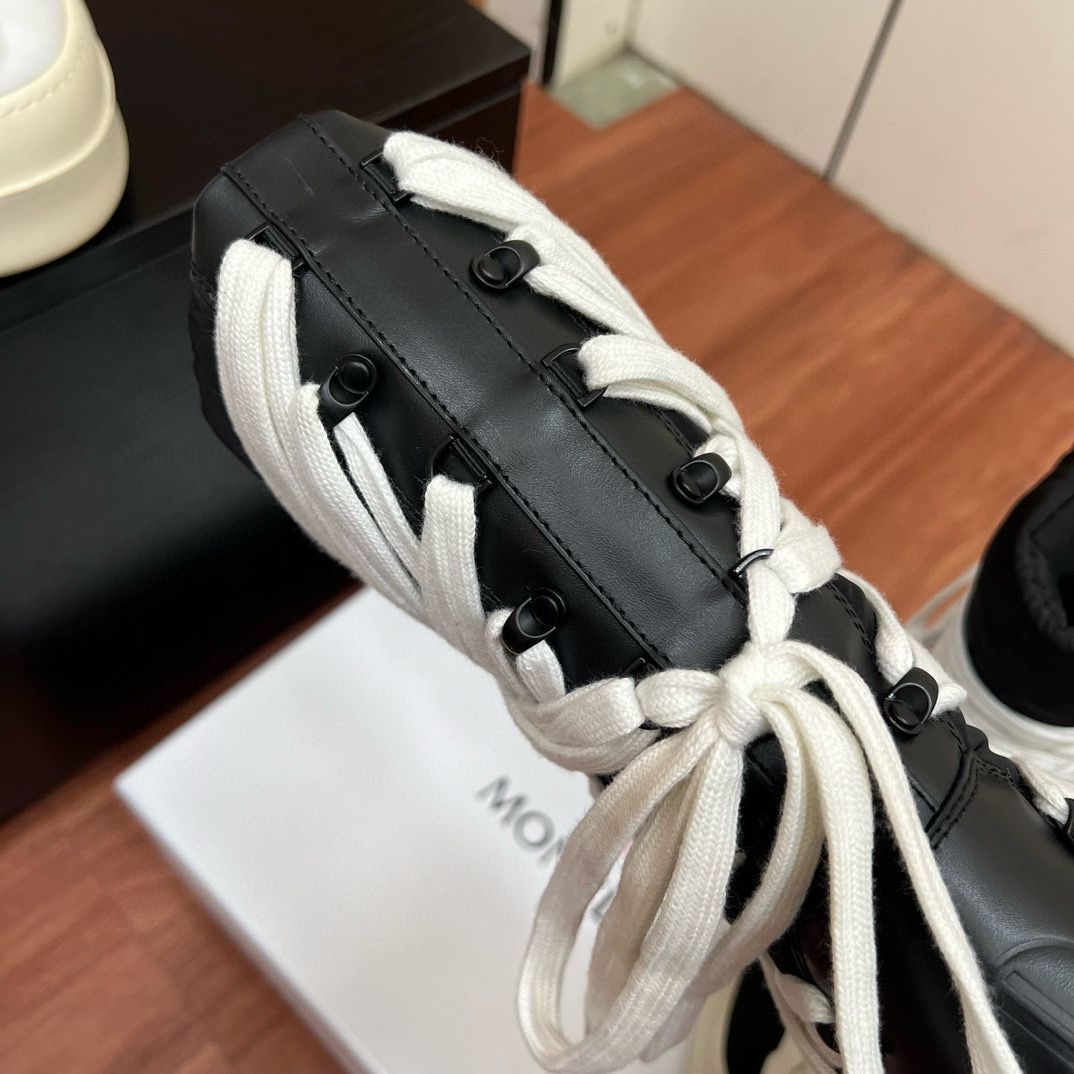 Moncler Mens Boots Shoes M1780 Black&white Moncler Mens Boots Shoes M1780 Black&white
