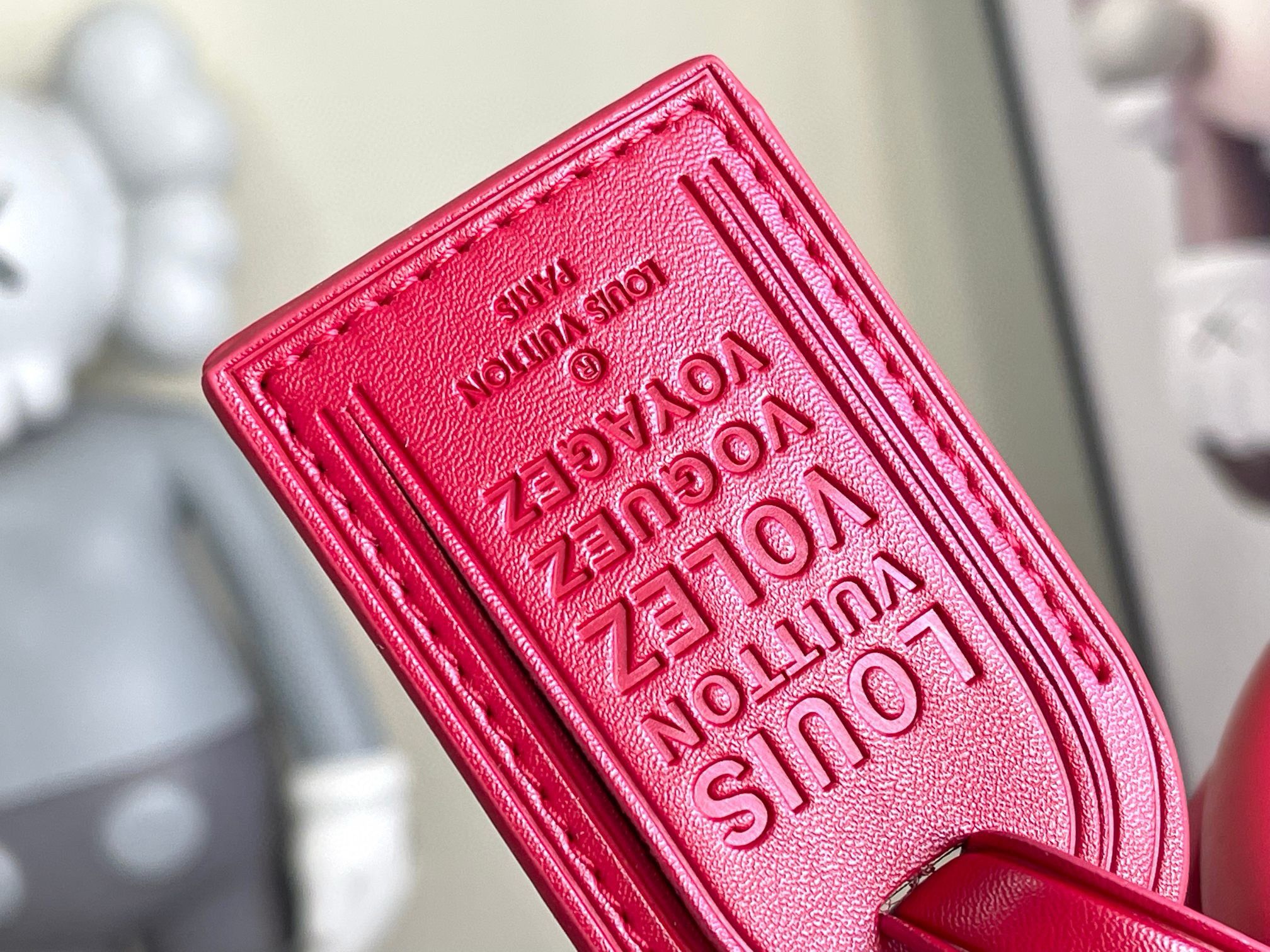 Louis Vuitton Monogram Empreinte Keepall 50 Strap N41416 Red Louis Vuitton Monogram Empreinte Keepall 50 Strap N41416 Red