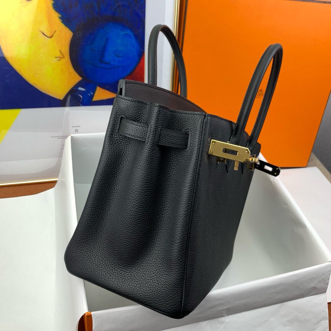 Hermes Birkin Tote Bag Original Togo Leather BK35 Black Hermes Birkin Tote Bag Original Togo Leather BK35 Black