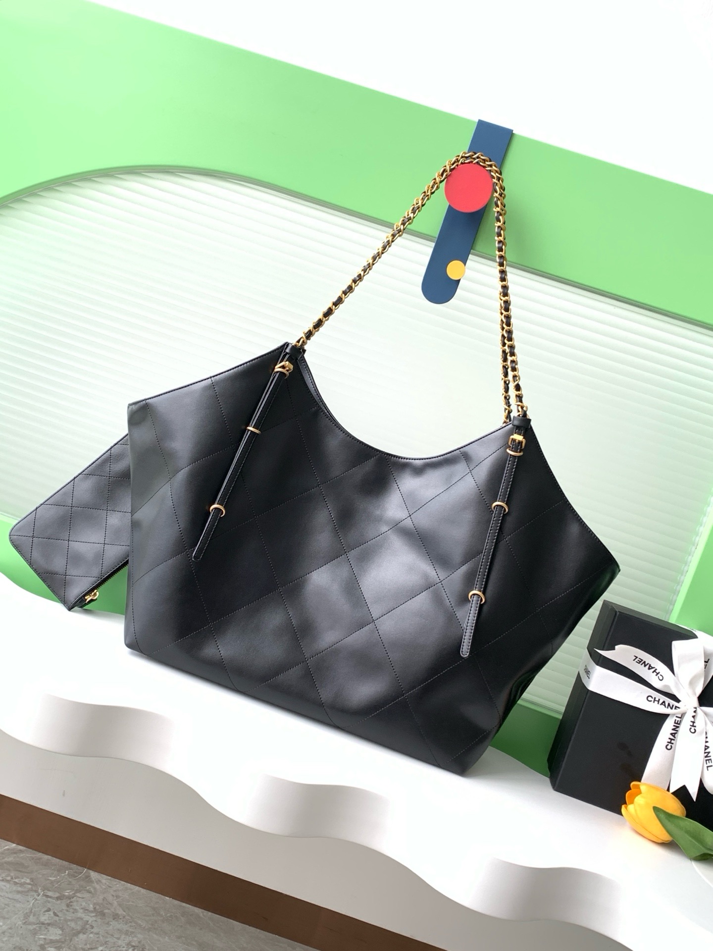 Chanel HOBO HANDBAG AS5463 black