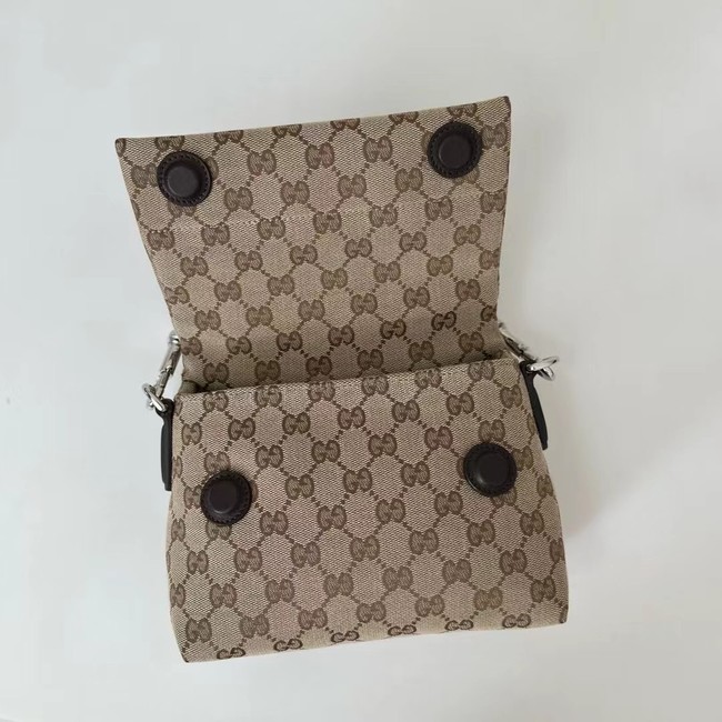 GUCCI HORSEBIT 1955 SOFT SMALL TOP HANDLE BAG  521617 brown