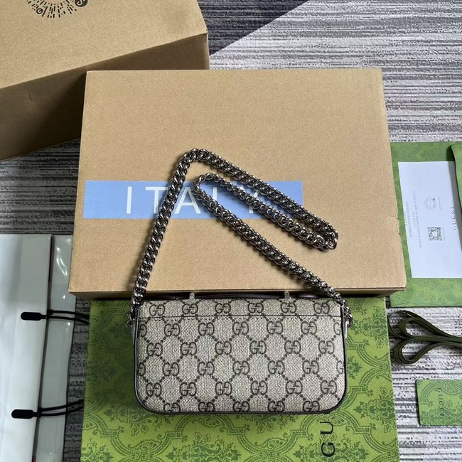 GUCCI OPHIDIA MINI BAG 760194 brown