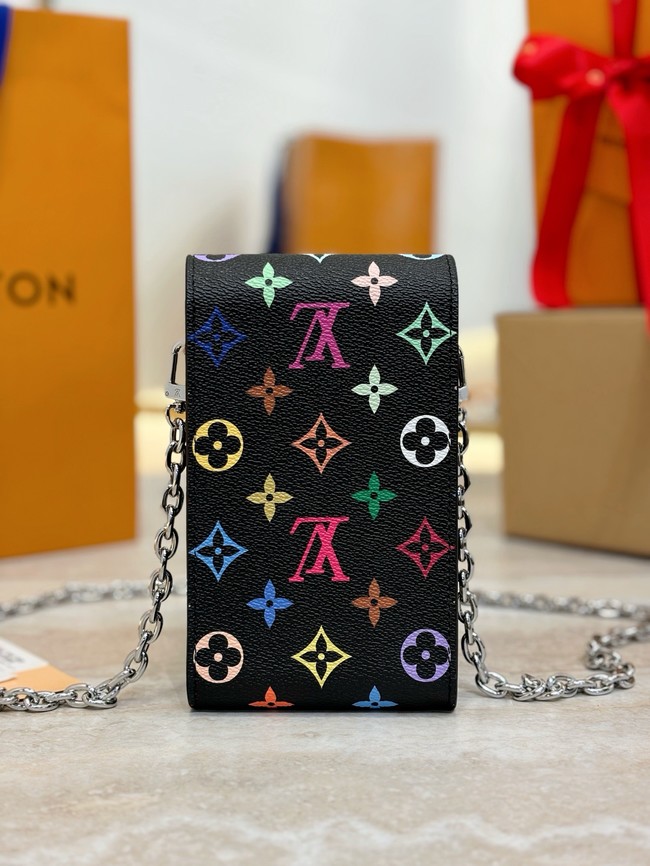 Louis Vuitton Petite Malle Monogram Canvas Bag M13572 black