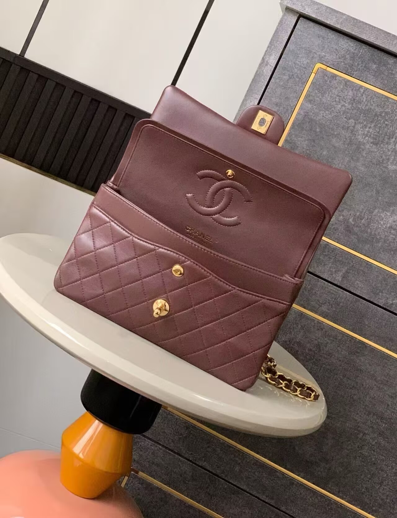Chanel CLASSIC Original Leather11.12 HANDBAG 1112 Brown Chanel CLASSIC Original Leather11.12 HANDBAG 1112 Brown