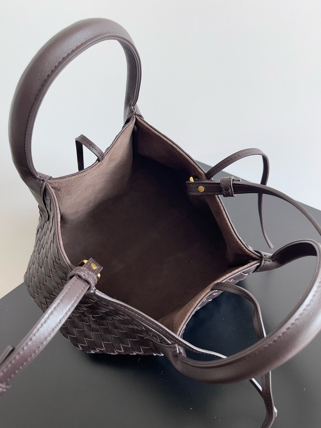 Bottega Veneta Small Pinacoteca 819004 dark brown