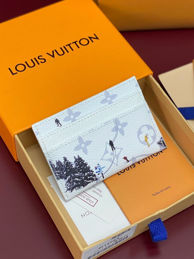 Louis Vuitton Double Card Holder M14864 White