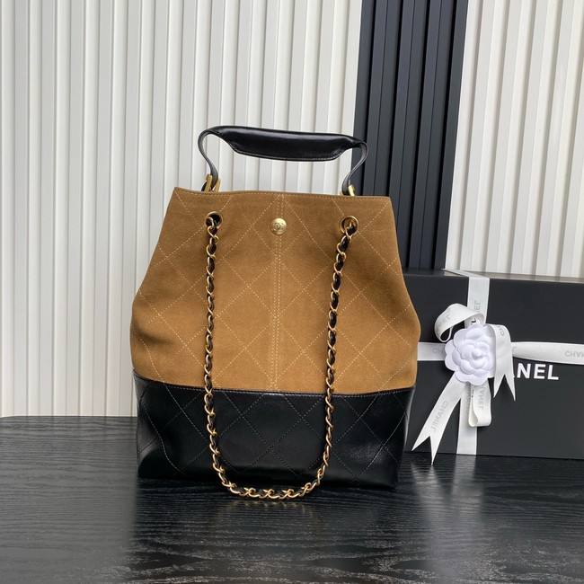 CHANEL Shopping Bag AS5636 Black&Brown