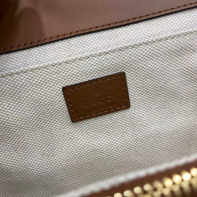 Gucci Go small shoulder bag 826761 brown