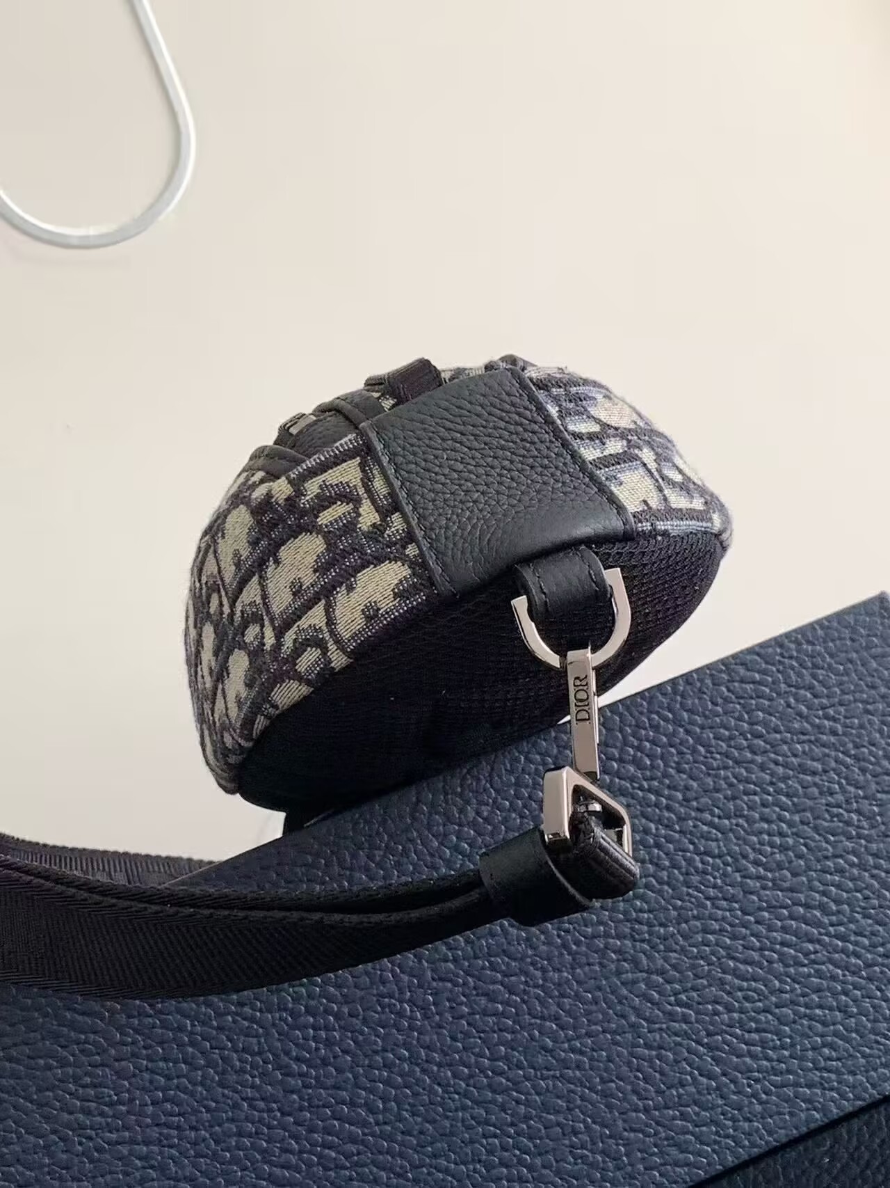Christian Dior Scarab Oblique Bag 1203 Blue Christian Dior Scarab Oblique Bag 1203 Blue