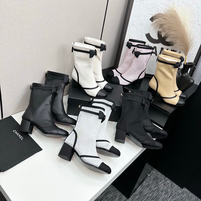 Chanel Mesh and brocade Ankle boots 45008-2
