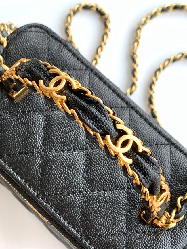 CHANEL Classic Small Vanity with Chain AP4799 black