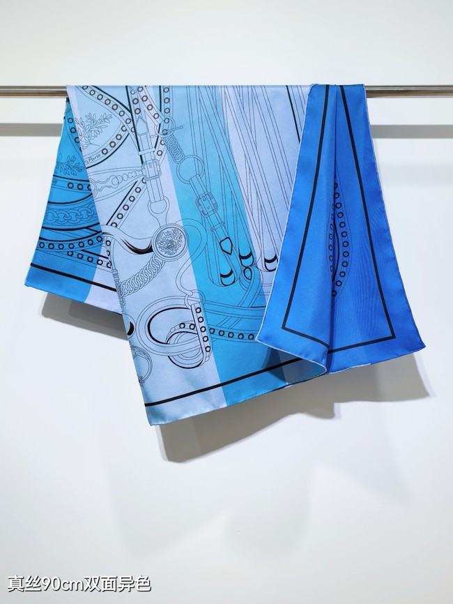 Hermes 90 Square Scarf Silk Twill KY161