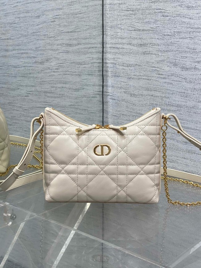 Miss Caro Diorling Mini Bag with Chain Latte Macrocannage Lambskin S5253U