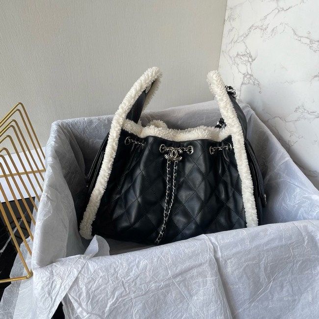 CHANEL 25 Small Handbag AS5293 black&Silver