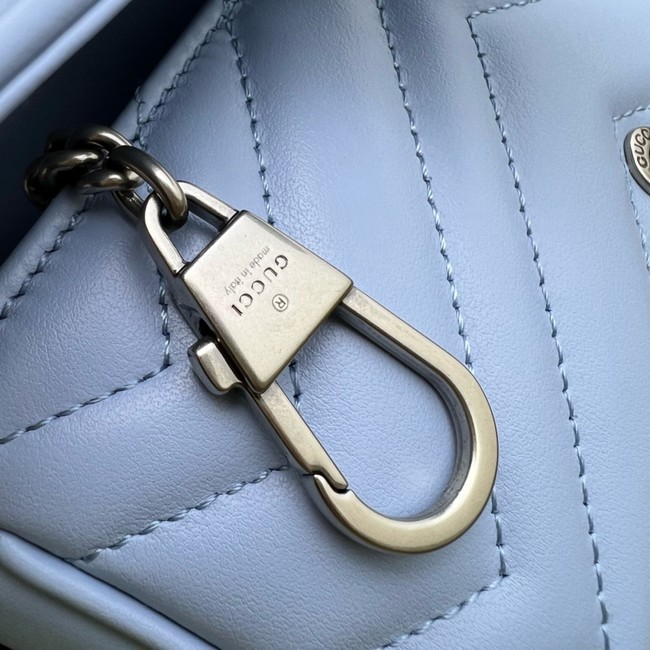 Gucci GG Marmont mini shoulder bag 699757 blue
