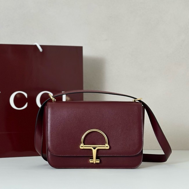 Gucci Siena small shoulder bag 846705 Rosso Ancora red
