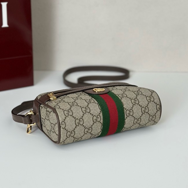 Gucci GG small shoulder bag 816359 brown