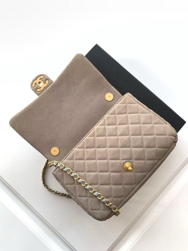 CHANEL Classic Handbag AS5991 gray