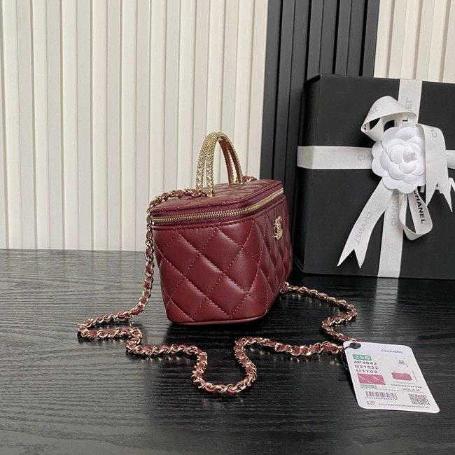 Chanel Long Vanity with chain AP4842 red