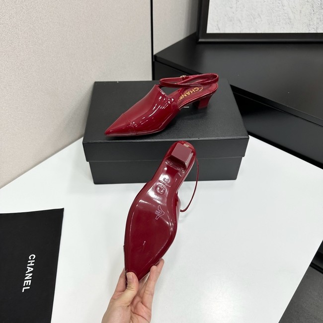 Chanel Slingbacks Patent Calfskin G47054-2