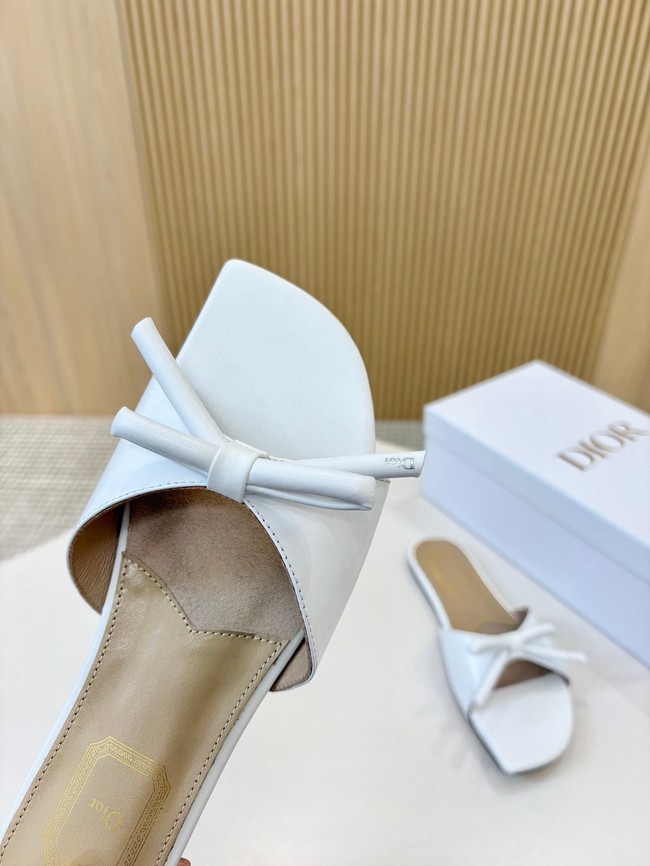 Dior Bow Slide White Lambskin KCO583L-3