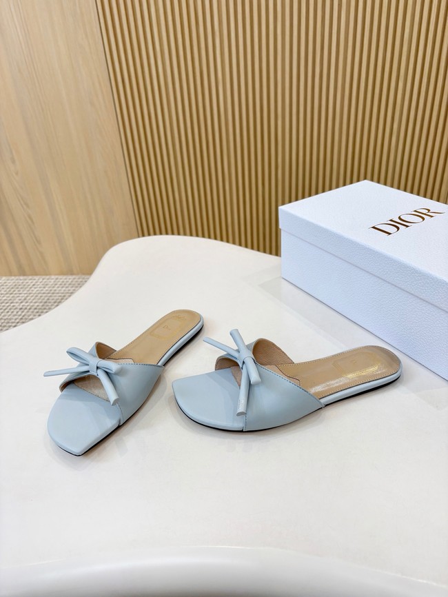Dior Bow Slide Blue Lambskin KCO583L-4
