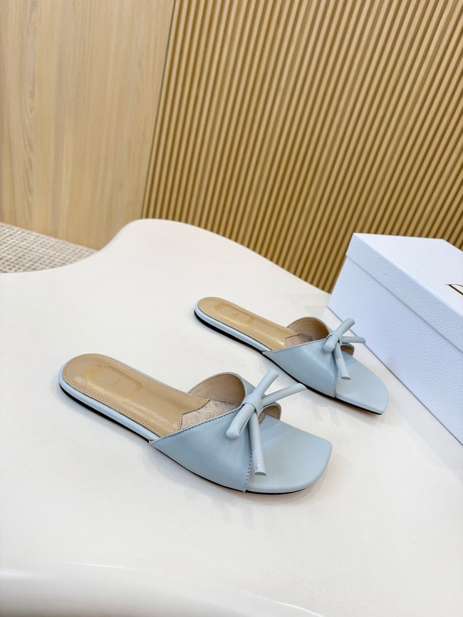 Dior Bow Slide Blue Lambskin KCO583L-4