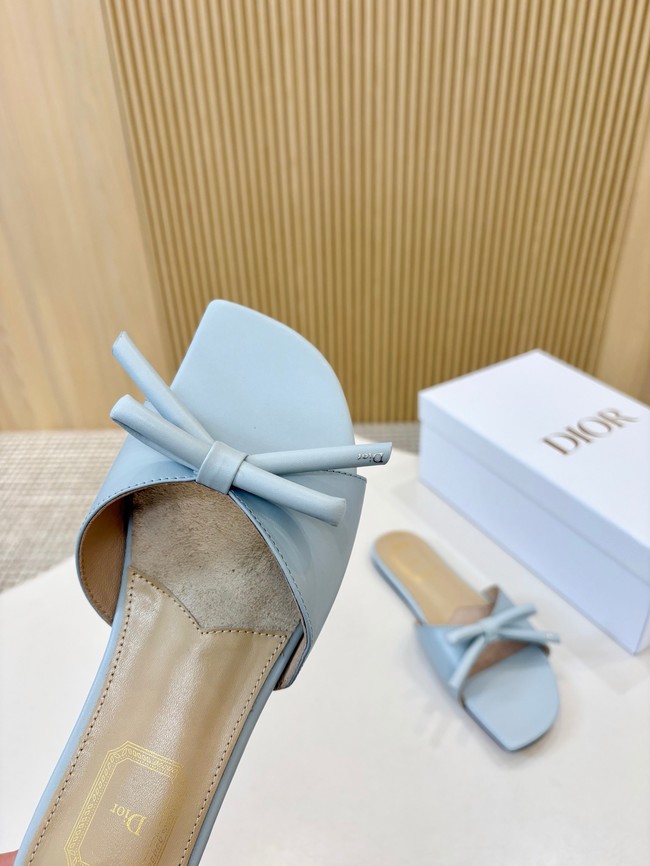 Dior Bow Slide Blue Lambskin KCO583L-4
