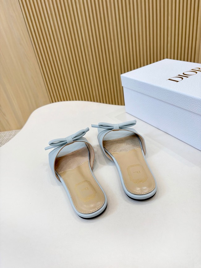Dior Bow Slide Blue Lambskin KCO583L-4