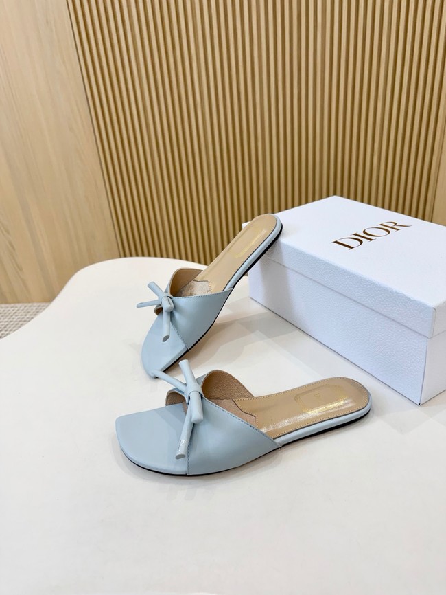 Dior Bow Slide Blue Lambskin KCO583L-4