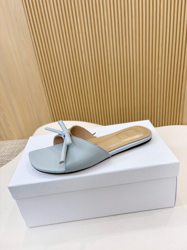 Dior Bow Slide Blue Lambskin KCO583L-4